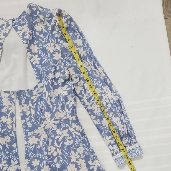 ANTONIO MELANI Born On Fifth Alizee Blue Floral Dress - Picture 9 of 14